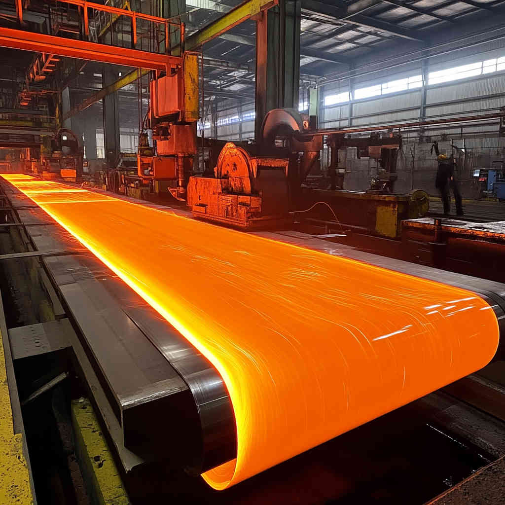 Hot rolling process for carbon steel sheets