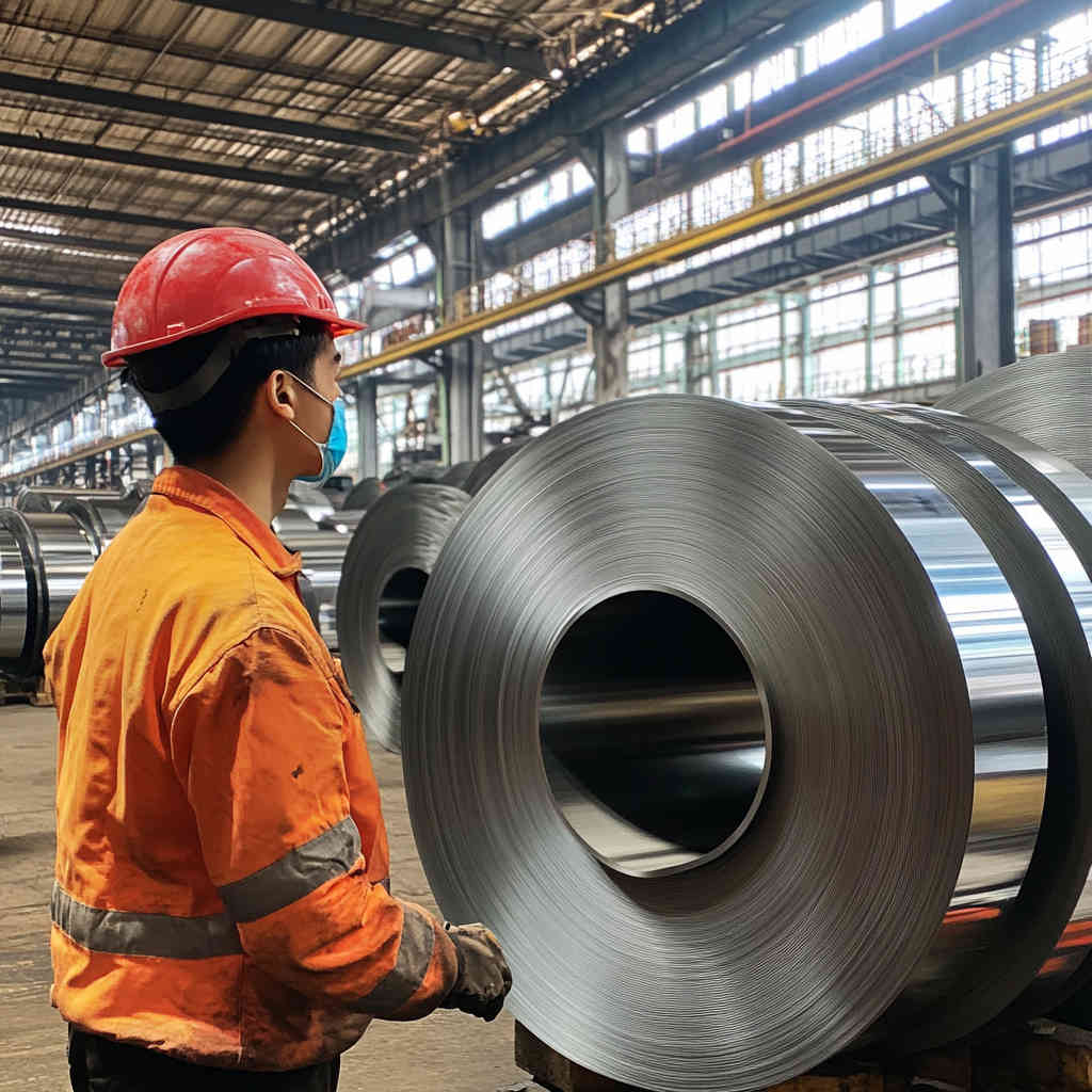 Final inspection of carbon steel sheets